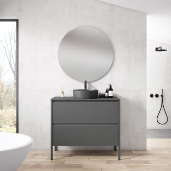 Meuble de salle de bain avec plan HDF Compatech Icon Visobath