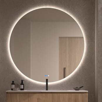 Bruntec Sun Miroir de salle de bain avec éclairage LED