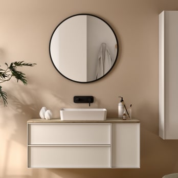 Meuble de salle de bains avec plan de toilette en bois Oslo Coycama