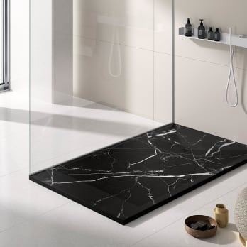 Receveurs de douche en résine décorés Stone 3D Marbre Bruntec