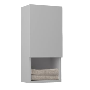 Colonne de salle de bain Lia Bruntec avec 1 porte et étagère