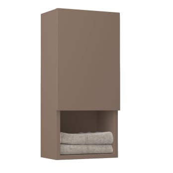 Colonne de salle de bain Lia Bruntec avec 1 porte et étagère