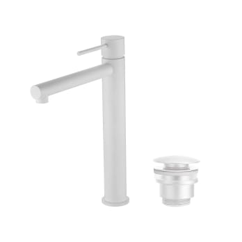Milos Imex robinet de lavabo à bec haut + pack de bondes click-clack