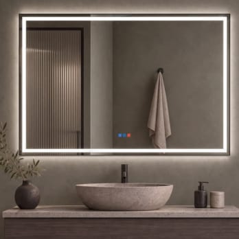 Miroir de salle de bains avec l'éclairage LED Orion Bruntec