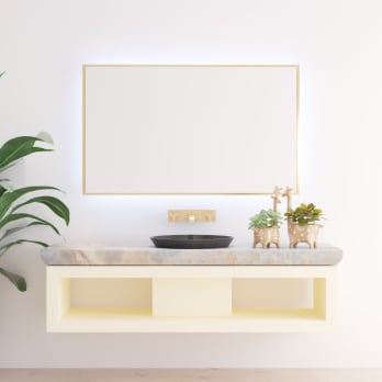 Bruntec Omega Miroir de salle de bain avec éclairage LED