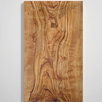 Receveurs de douche en résine décorés Design 3D Bois 2 Bruntec