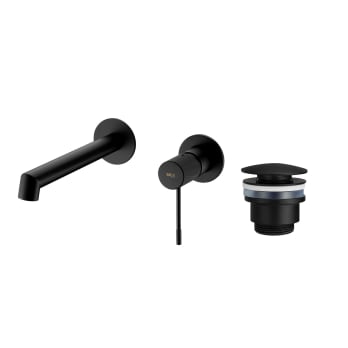 Robinet de lavabo encastré Line + bonde click-clack Pack