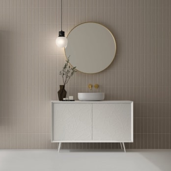 Meuble de salle de bains avec plan de toilette en bois Avila Dos Sue Lux