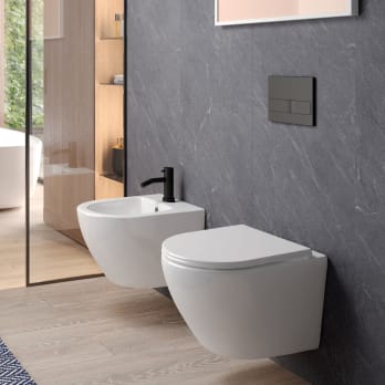 Pack WC suspendu + bidet Lisboa Bruntec