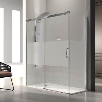 Paroi de douche en Glasé (GS102+GS103) Kassandra
