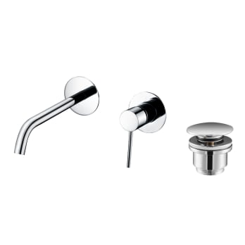 Robinetterie de lavabo encastrée Milos Imex + bonde click-clack pack