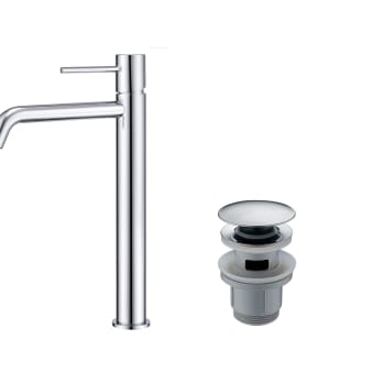 Pack Mitigeur de lavabo bec haut Monza Imex + Bonde click-clack