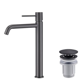 Pack Mitigeur de lavabo bec haut Monza Imex + Valve click-clack