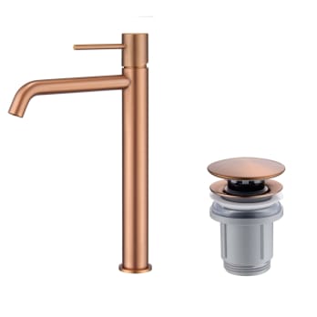Pack Mitigeur de lavabo bec haut Monza Imex + Valve click-clack