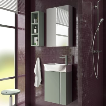 Ensemble meuble de salle de bain Versa Coycama profondeur réduite 22 cm