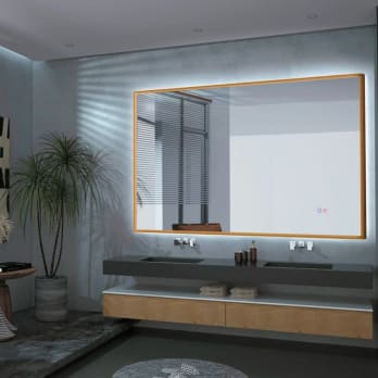 Miroir de salle de bains avec éclairage LED California Ledimex