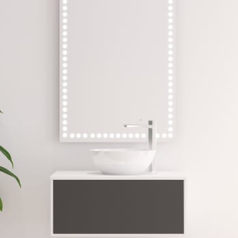 Bruntec Cindy miroir de salle de bain LED avec lumière