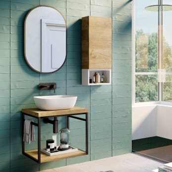 Meuble de salle de bains Kirk Coycama avec plan de toilette