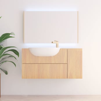 Bruntec Sire Miroir de salle de bain avec éclairage LED