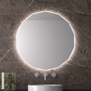 Nassau Eurobath Miroir de salle de bains avec éclairage LED
