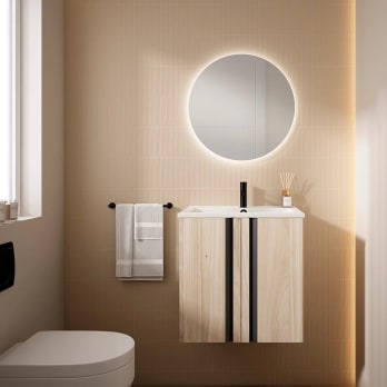 Ensemble meuble de salle de bains Lagos Visobath  à profondeur réduite 40 cm