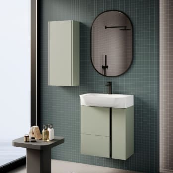 Versa Coycama Ensemble meuble sous-lavabo de 28 cm à profondeur réduite