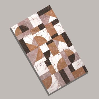Receveurs de douche en résine décorés Design 3D Mosaïque Bruntec