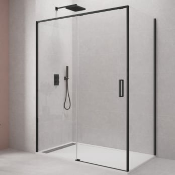 Paroi de douche Twenty noir GME