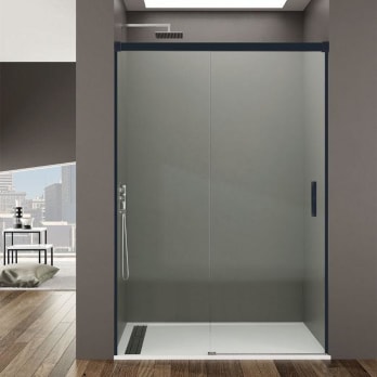 Paroi de douche Basic noir mat GME