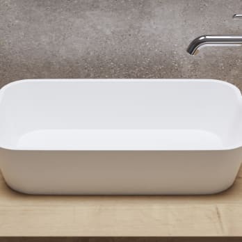 Biel Bassin à poser massif avec profondeur réduite Art and Bath