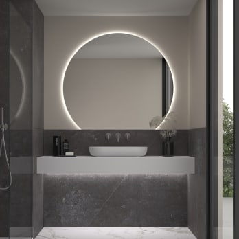 Miroir demi-lune avec éclairage LED Granada 2 de Eurobath