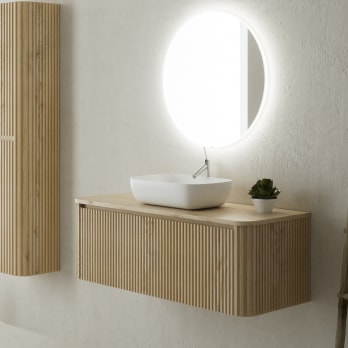 Meubles de salle de bain en bois massif Baviera Bruntec