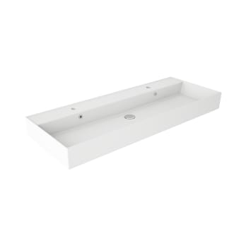 Vasque à encastrer pour deux robinets 12 cm de hauteur Lila Visobath