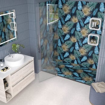 Receveurs de douche en résine décorée Design 3D Natura Bruntec