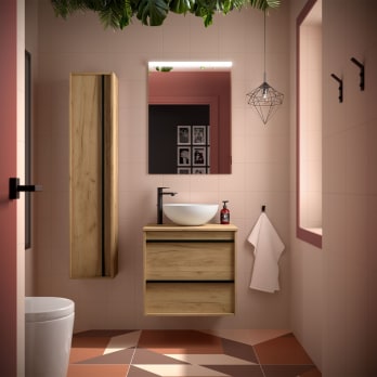 Meubles de salle de bains avec plan de toilette en bois Attila Salgar