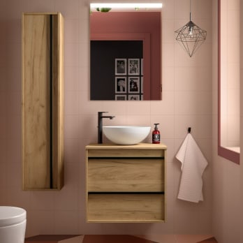 Meubles de salle de bains avec plan de toilette en bois Attila Salgar