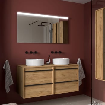 Meubles de salle de bains avec plan de toilette en bois Attila Salgar