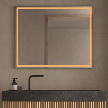 Miroir de salle de bains avec l'éclairage LED Rua Bruntec