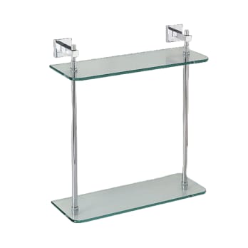Etagère double salle de bain Bruntec