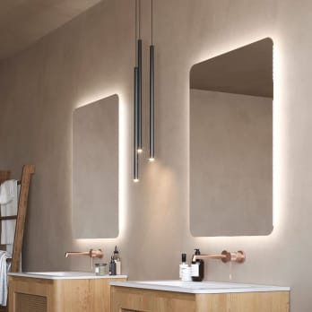 Miroir de salle de bains avec éclairage LED Dinamarca Ledimex
