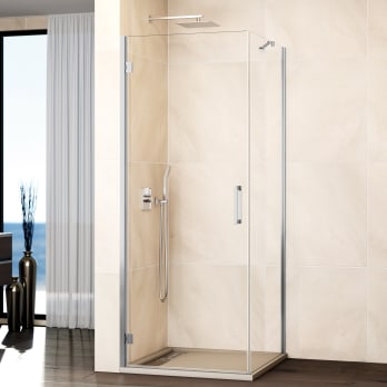Paroi de douche en verre (Combi A + côté fixe) GME
