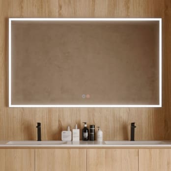 Miroir de salle de bains avec éclairage LED Suiza Ledimex