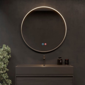 Miroir de salle de bain avec éclairage LED Nepal Ledimex