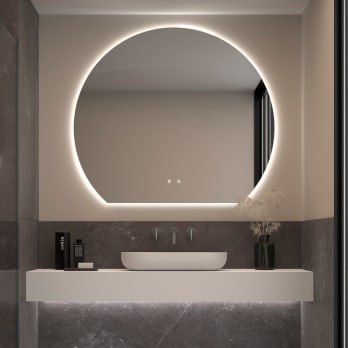 Miroir demi-lune avec éclairage LED Granada 1 Eurobath