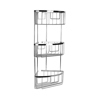 Triple shower shelf 600 Bruntec