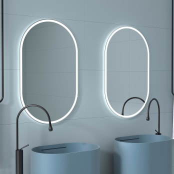 Miroir de salle de bains avec éclairage LED Luzon Eurobath