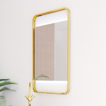 Miroir de salle de bain avec éclairage LED Sansa Bruntec