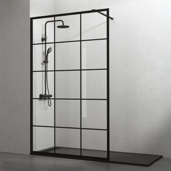 Paroi de douche Noir Chess Screen GME
