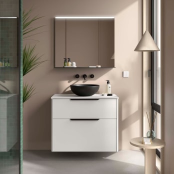 Luva Salgar meuble de salle de bain en bois avec plan de toilette