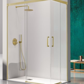 Paroi de douche d'angle Glasé (GS607+GS607) Kassandra